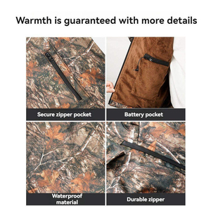 Giacca Invernale da Caccia per Uomo Personalizzata con USB Riscaldato, Impermeabile, Calda, Antivento, Traspirante, con Stampa e Funzione Elettrica Intelligente - Product Image 4