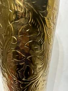 Golden Bloom Embossed Floor <b>Vase</b> The Golden Bloom Embossed Floor <b>Vase</b> is a <b>tall</b> elegant <b>decorative</b> piece Bulk price - Product Image 5