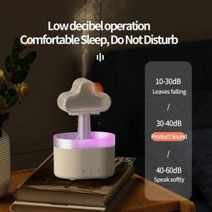 Humidificador de Aromaterapia Inteligente de 500 ml con Temporizador, Diseño de Nube Arcoíris, con Humidistato, Luz Eléctrica para el Hogar, para Dormitorio - Product Image 3