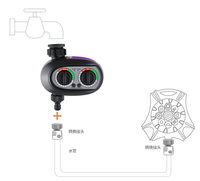 新型智能灌溉定时器，适用于户外花园浇水，自动浇水定时器和水阀控制器
