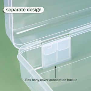 SUNSHING Assorted Colors Art Craft Storage <b>Containers</b> Stackable <b>Plastic</b> Pencil Box with <b>Lids</b> for Office Supplies and Desk Use - Product Image 5