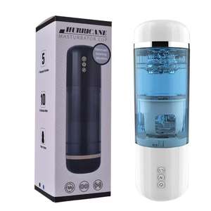 Masturbator pria elastis dengan pengaturan getar isap-10, 3 dalam 1 otomatis, 2 warna - Product Image 1