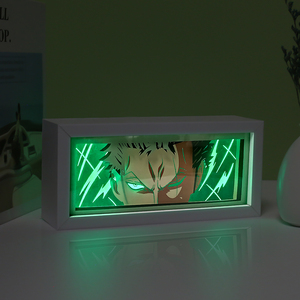 Figura de acción de anime Ataque a los Titanes, Demon Slayer, Dragon Ball, caja de luz personalizada de anime, lámpara de noche <span class=keywords><strong>3D</strong></span>, lámparas de escritorio, artículos de regalo - Product Image 3