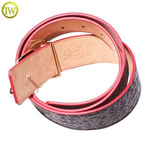 เข็มขัดหนังแท้ปรับได้เอวได้ทำจากสังกะสีอัลลอยเข็มขัดหนังแท้หัวเข็มขัดสลักชื่อลายนูนออกแบบได้ตามต้องการ - Product Image 3