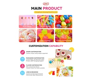 Sucettes et bonbons gélifiés créatifs aux fruits fraise et pastèque de 45g, en forme de brochettes, pour enfants, vente en gros - Product Image 4