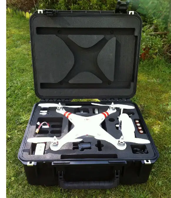 DRX EPC019-2 Anti Syok, Koper Perlengkapan Alat Plastik Keras Anti Air dengan Busa untuk Drone