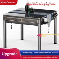 Machine de Mahjong automatique chinoise, table à manger pliante entièrement automatique, double usage, électrique, pour quatre personnes, avec système de rouleaux, silencieuse pour usage domestique