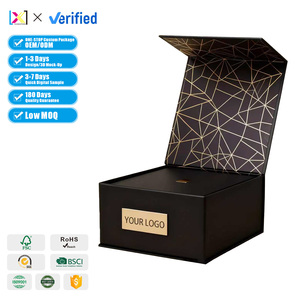 Boîte de papier d'emballage pliable de chaussure d'habillement de logo personnalisé recyclable haut de gamme boîte cadeau magnétique pliée rigide en carton - Product Image 1