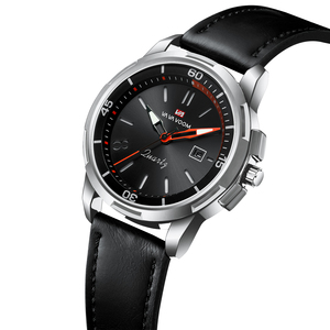 Montre à quartz pour homme, bracelet en cuir, classique, business, étanche, mode, décontractée, montre-bracelet - Product Image 4