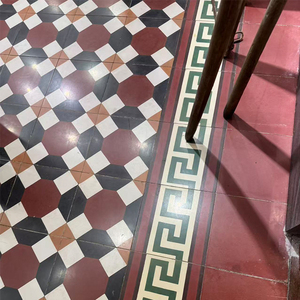 Piastrelle Personalizzate in Cemento per Pavimenti e Pareti del <span class=keywords><strong>Bagno</strong></span>, Design Geometrico 200*200mm, Piastrelle Moderne per Interni con Bordi - Product Image 4