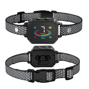 Color <b>Screen</b> Anti Bark Device Dog Training Collar Dual <b>Vibration</b> Automatic Trainer Black ABS Material 985A - Product Image 2