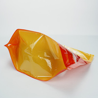 Sac en plastique d'emballage transparent de poulet rôti et de pommes de terre avec logo imprimé en couleur personnalisé