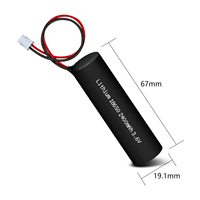 Pack de batteries Li-ion JINTION OEM 3.6V 2.4Ah 8.6Wh 18650 1S1P avec BMS JST VHR-2N UN38.3 pour appareils électroniques