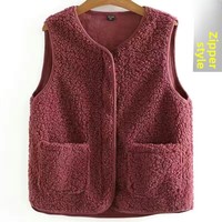 Nouvelle Veste matelassée en polyester pour femme, style rétro, boutonnée et épaisse, collection Printemps/Été/Hiver 2025