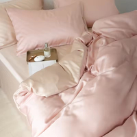 Parure de draps King Size en Lyocell/lin tissé uni, douce et soyeuse, poches profondes de 16 pouces, moderne, 300 fils, lavable en machine, respirante
