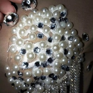 Novance Y2029 Classic Fashion Apparel Industrial Pearl Tassel Luxury Women Cloth Summer Hot Sexy <strong>Brunch</strong> <strong>Dress</strong> Casual <strong>Dress</strong> Women - Product Image 5