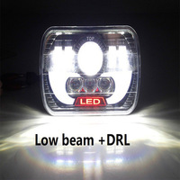 Phare de voiture carré 5x7 pour Cherokee, lumière LED 7 pouces 12V 60W, modification tout-terrain