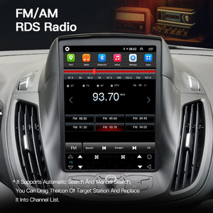 Autoradio HFMidia 10,4 pouces avec écran vertical, Bluetooth, multimédia, vidéo, pour Ford Kuga C-Max Escape 2013-2018, CarPlay sans fil - Product Image 3