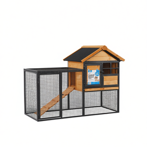 Caseta para Animales Pequeños de Madera, Duradera para Exteriores, Rectangular, para Todas las Estaciones, Artículos para Mascotas - Product Image 1