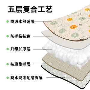 Tapete de Picnic Rectangular Yisidan, Impermeable, con Dibujos Animados, para Acampar al Aire Libre, para Varias Personas, Portátil - Product Image 5