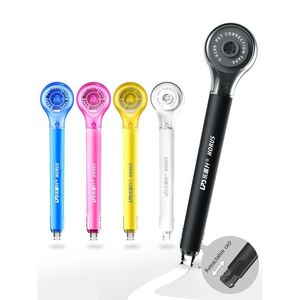 Cinta correctora de color Kawaii Macaron 6m, diseño creativo en forma de bolígrafo, material de papelería escolar de sujeción cómoda - Product Image 1