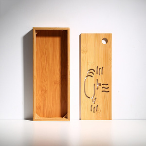 Bamboo <b>Tea</b> <b>Tray</b> With Water Storage Rectangle Detachable For <b>Tea</b> Ceremony - Product Image 3