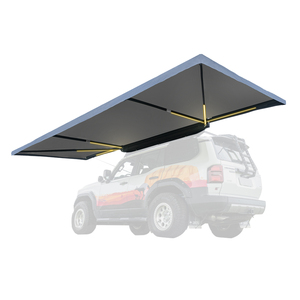 Auvent debout libre à 180 degrés pour <span class=keywords><strong>camping</strong></span> en plein air auvent latéral de voiture étanche avec bande lumineuse LED - Product Image 1