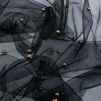 Commercio all'ingrosso di vendita calda variopinta della maglia di tulle in rilievo tessuto di rete per i vestiti