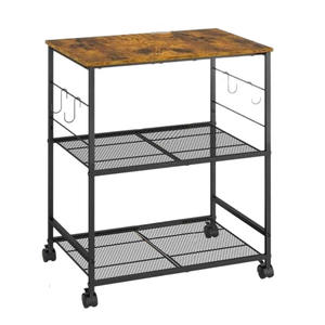3 Tiers Kitchen Furniture <b>Storage</b> Kitchen Cart Rack Corner Small Furniture for Office Furniture Living Room Bathroom - Product Image 1