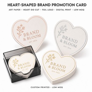 Cartes de Marketing Personnalisées en Papier Art avec Logo en Feuille d'Aluminium, Impression Numérique pour Marketing Direct et Événements, Faible MOQ, Envois Postaux - Product Image 1