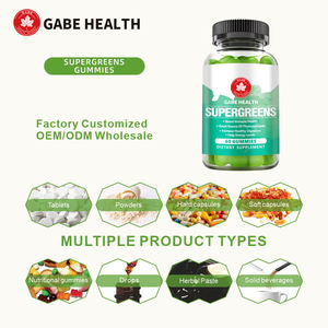 Bonbons Gommeux Supergreens OEM Probiotiques - Extrait de Feuille d'Artichaut Spiruline Chou Frisé Vitamines B6 Santé Digestive Soutien Immunitaire - Product Image 5