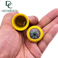 Boussole électronique multi-fonction, 18 pièces, équipement d'urgence de Camping et de survie, démarreur de feu, pierres à silex, brousse