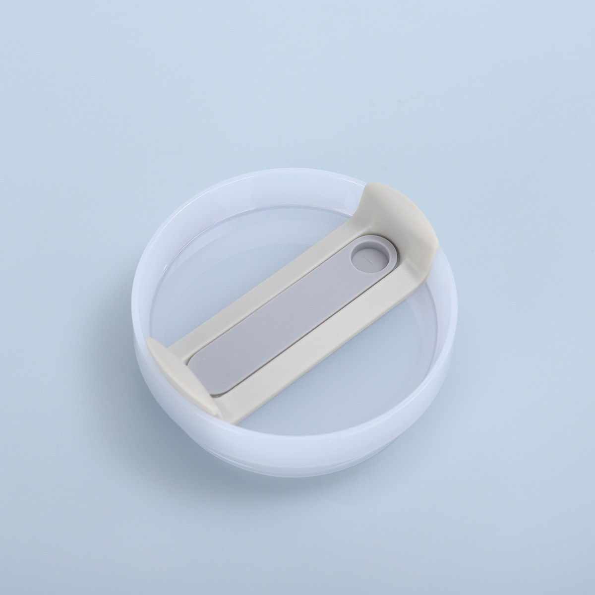 Blanc laiteux corps-gris lait comprimés-silicone gris clair