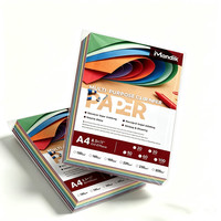 Papier cartonné format A4 (216x279mm) multicolore non couché pour projets scolaires, bricolage, artisanat, impression laser et jet d'encre
