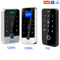 Sistema de Control de Acceso por Huella Digital con App Tuya, Teclado RFID, Teclado Táctil, Desbloqueo de Puerta, Resistente al Agua IP67, Bluetooth, Carcasa de ABS