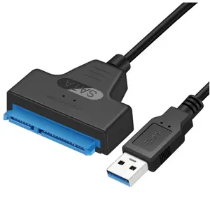 공장 도매 Sata USB 3.0 어댑터 22 핀 2.5 "3.5" 인치 Hdd Ssd Sata 케이블 USB 변환기
