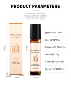 100% puro orgánico ricino lavanda jengibre cuerpo masaje aceite rollo botella aceite vegetal Natural a granel Aroma sueño mezclas para parejas - Product Image 2