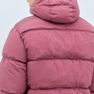 Men's Hooded Puffer Jacket With Stand Collar Button Closure Windproof <b>Winter</b> Casual Coat Regular Fit Thick <b>Quilted</b> Design - Product Image 3