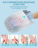 Healthpal Neuer Doppelkopf-Massage-Gerät mit Elektroakupunktur, Vibration und Wärme, Luftkompression, USB-Aufladung, Li-Akku