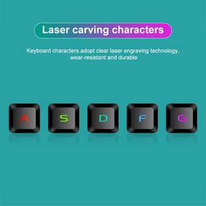 <span class=keywords><strong>Kit</strong></span> <span class=keywords><strong>clavier</strong></span> et <span class=keywords><strong>souris</strong></span> de jeu filaire SHIPADOO D620 104 touches avec rétroéclairage RGB coloré pour ordinateur portable, PC - Product Image 6
