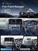 Écran multimédia Android 12,3 pouces Aijia Factory Outlet pour FORD RANGER 2012 LHD/RHD, gris acier, pour tableau de bord central de voiture, ensemble complet