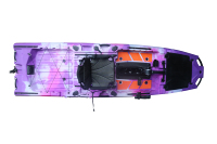 Kayak de pêche et de tourisme Vicking monoplace 10,4 pieds en HDPE rotomoulé avec double pédale et moteur électrique, écologique, type sit-on-top