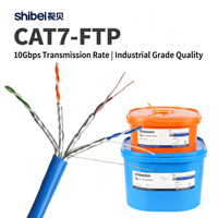 Cable FTP CAT7 Estable de 600MHz, 10Gbps, 23AWG, Cable LAN de Cobre Puro para Computadora, Cable Ethernet Cat 7, Cable LAN Cat7
