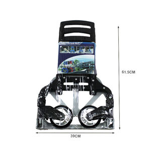 China Manufacturer Powder Coated Steel Convertible Sack Truck With Pneumatic Tires For Warehouse Moving Space Saving Folding - Product Image 3