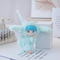 En gros, Peluches Lapin Endormi en Coton PP à Longues Oreilles, Porte-clés, Pendentif de Sac à Dos, Jouet Personnalisable pour Enfants, Unisexe, 14 ans