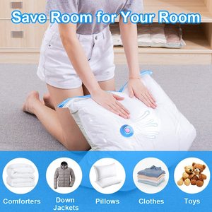 Borsa per abbigliamento con chiusura sottovuoto in plastica portatile di moda riutilizzabile - Product Image 2