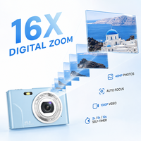 Cámara Wifi con Video, Cámara RoHS de 64MP con Autoenfoque, Pantalla CMOS, Fácil Operación para Fotografía, Eventos Familiares y Principiantes
