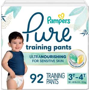 Pañales de entrenamiento puros al por mayor 3T-4T, 92 unidades, ultra nutritivos para piel sensible - Product Image 1