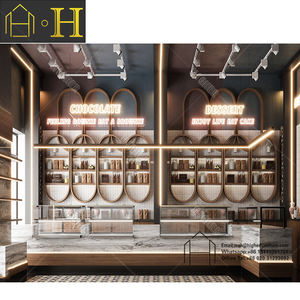 ไม้ตู้โชว์อาหารตู้โชว์แก้วที่กำหนดเองเบเกอรี่เค้กแสดงเคาน์เตอร์ขายส่ง - Product Image 2