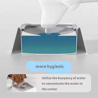 Gamelle flottante anti-déversement pour animaux de compagnie, en plastique solide, écologique, étanche, portable, pour chien et chat, vente en gros